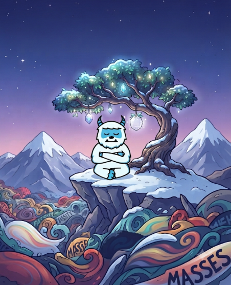 Sitting on Mountain